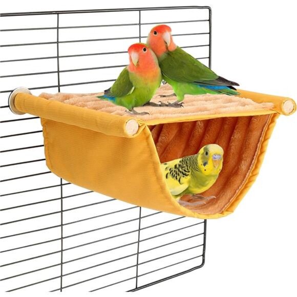 Winter Warm Bird Nest Bed Hanging Hammock Snuggle Hut Parrot House Tent Toy - Picture 1 of 8